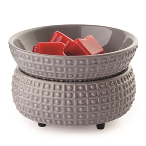 20W Ceramic Grey Electric Wax Melter - Dimpled