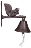 Cast Iron Squirrel Doorbell 20cm