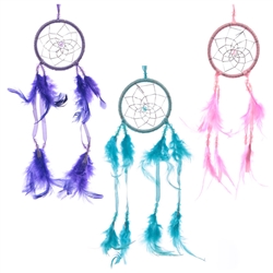 Dreamcatcher Ribbon & Feather - Hoop 8cm