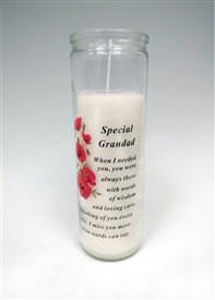 Special Grandad Memorial Candle 18cm