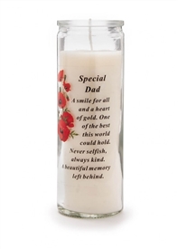 Special Dad Memorial Candle 18cm