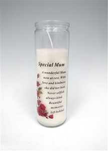 Special Mum Memorial Candle