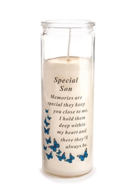 Special Son Memorial Candle 18cm