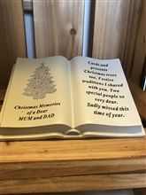 REDUCED Mum And Dad Christmas Memorial Book