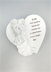 Angel Memorial Heart - Dad 20cm