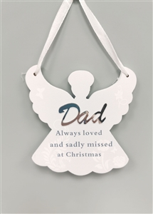 Hanging Angel Memorial Decoration Dad 10cm