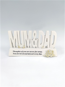 Mum & Dad Memorial Plaque