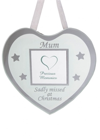 Remembrance Hanging  Heart Frame - Mum  10cm