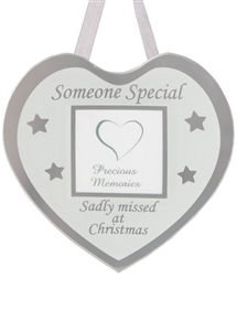 Remembrance Hanging  Heart Frame - Someone Special  10cm