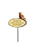 Remembrance Robin Stake - Husband 10cm