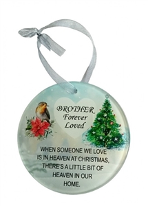 Remembrance Hanging Robin Disc - Brother