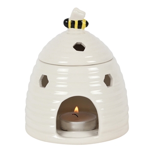 White Beehive Oil Burner 14cm