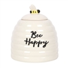Bee Happy Ceramic Storage Jar 18cm