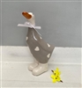 DUE MID JANUARY Large Ceramic Polka Dot Duck 19cm - Grey Body