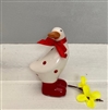 DUE MID JANUARY Small Ceramic Polka Dot Duck 10cm - Red Dots