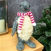 Grey Brushwood Christmas Penguin Decoration 36cm