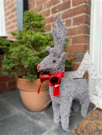 Large Christmas Reindeer with Red Bells Necklace 60cm (INDOOR/OUTDOOR)