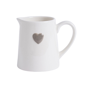 Evie Hearts Ceramic Jug 9.5cm