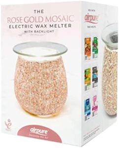 Electric Wax Melter - Rosegold Mosaic 18.6cm