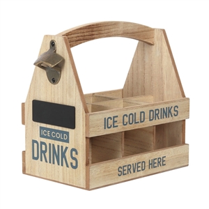 Personalized Beer Caddy With Bottle Opener 28cm