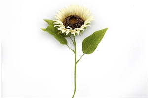 Artificial Single White Sunflower 71cm