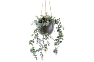 Hanging Artificial Eucalyptus Potted Plant 75cm