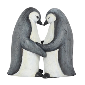 Penguin Couple Ornament 11cm