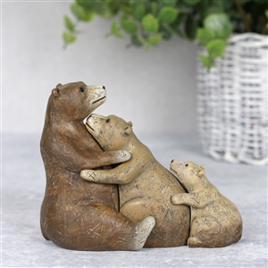 Bear Family Ornament 12cm