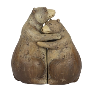 Bear Couple Ornament 12cm