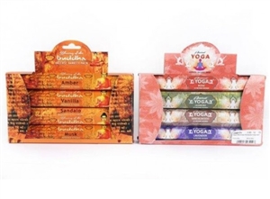 Buddha And Yoga Incense Packs 2 Assorted