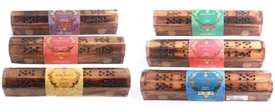 6asst Wooden Incense Box