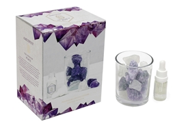 DUE JAN Crystal And Oil Set - Amethyst
