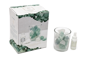 DUE JAN Crystal And Oil Set - Green Fluorite