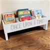 (20% OFF MAY-HEM SALE) Large White Wooden Children's Bookcase 85cm