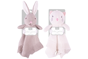 Knitted Bunny And Cat Comforter