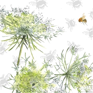 Bee-Tanical Card - Cow Parsley