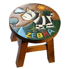 Safari Animals Zebra Stool 24cm