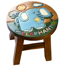 Safari Animals Elephant Stool 24cm