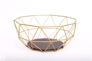 Gold Wire Bowl 26cm