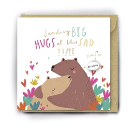 Card With Magic Growing Bean ï¿½ Big Hugs Sad Time