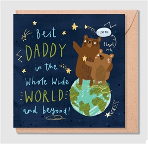 Card With Magic Growing Bean - Best Daddy