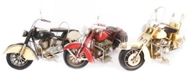 (10% OFF SPECIAL) 3asst Vintage Motorcycle