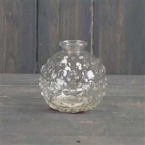 Clear Dimple Glass Bottle 8.5cm