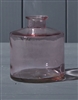 Squat Glass Bottle/Vase - Lavender 10.3cm