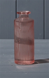 Glass Bottle/Vase - Rose 13.2cm