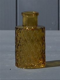 Geometric Glass Bottle/Vase - Yellow 9.2m