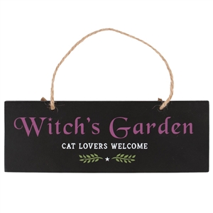 Witches Garden Hanging Sign 20cm