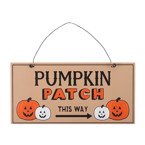 Hanging Pumpkin Patch Sign 20cm