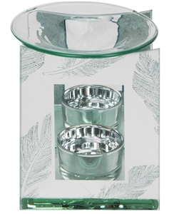 Silver Feather Oil Burner