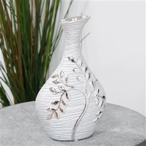 Hestia Silver Bottle Vase 25.5cm
